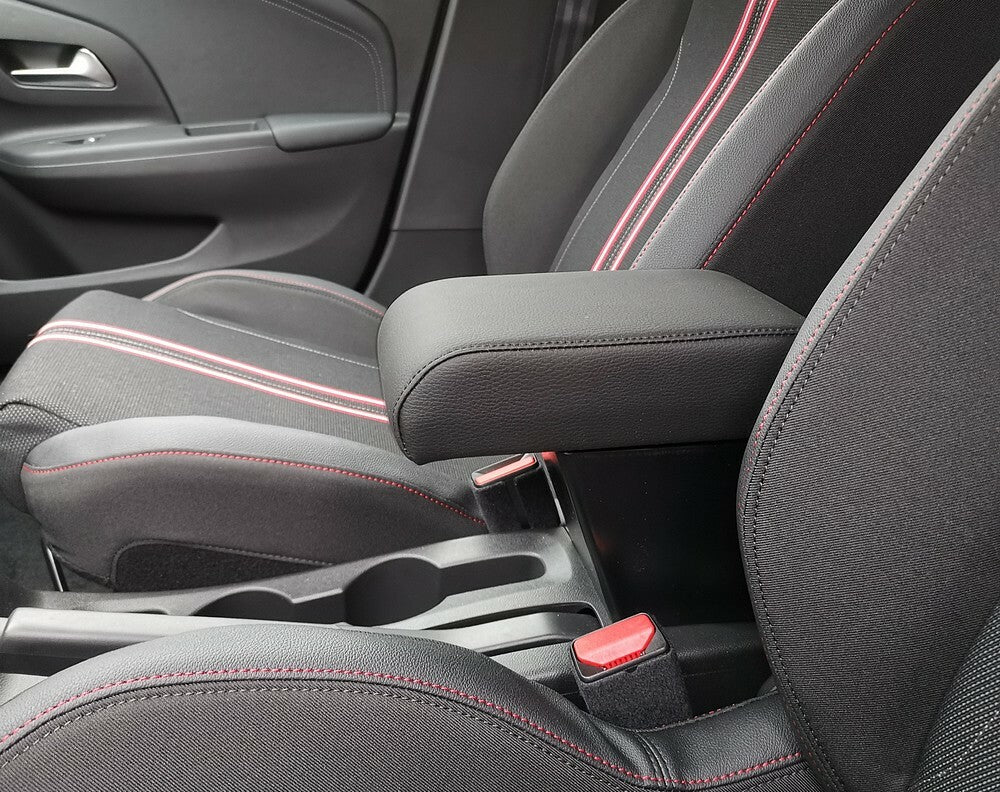 Opel Corsa F (from 2019) - adjustable armrest with storage - invisibile fitting