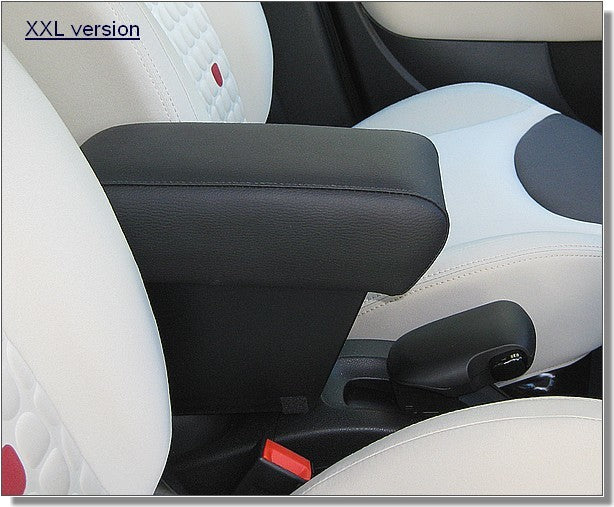 Fiat 500L (2012-05/2017)- bracciolo regolabile in lunghezza con portaoggetti - montaggio ad incastro