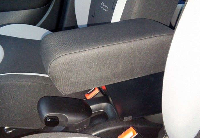 Fiat 500L (2012-05/2017)- bracciolo regolabile in lunghezza con portaoggetti - montaggio ad incastro