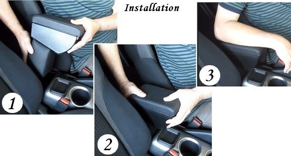Nissan Juke (2010-2019) - accoudoir réglable en longueur avec porte-objet - assemblage par emboîtement