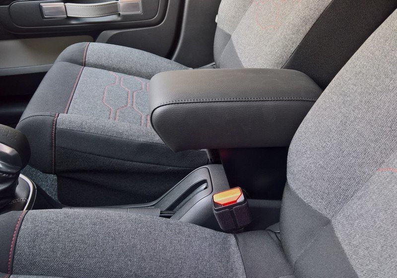 Toyota Aygo X - length adjustable armrest with storage compartment - original point mounting
