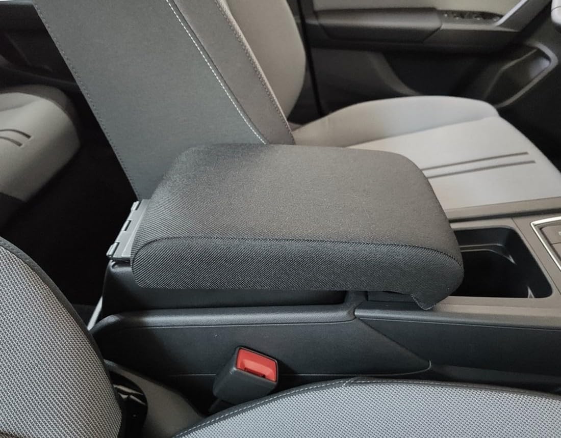 Seat Leon 4° series (from 2020) and Sportstourer - PREMIUM adjustable in length armrest with storage - PLUG-IN fitting