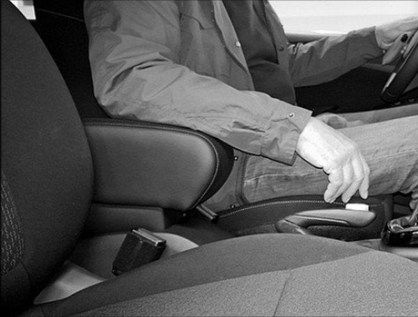 Opel Crossland X - adjustable in length armrest with storage - PLUG-IN fitting