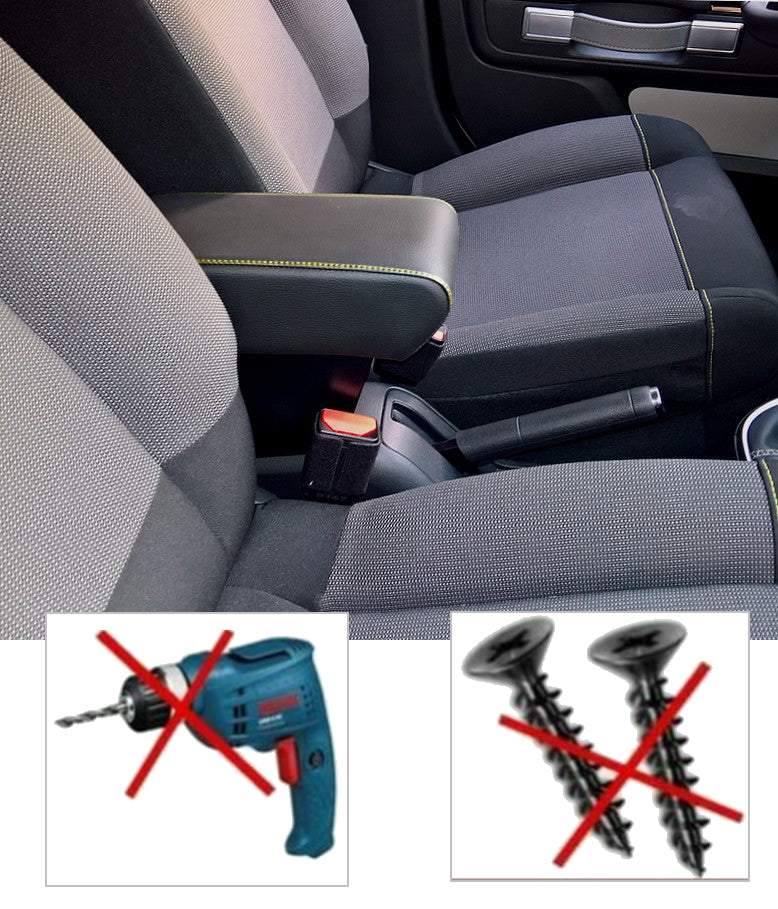 Toyota Aygo X - length adjustable armrest with storage compartment - original point mounting
