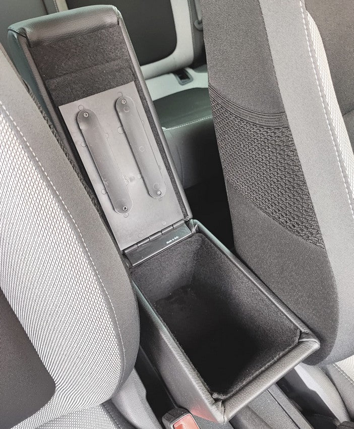 Skoda Fabia (2014-2020) - armrest mod. PREMIUM adjustable in length with storage - fitting in original points