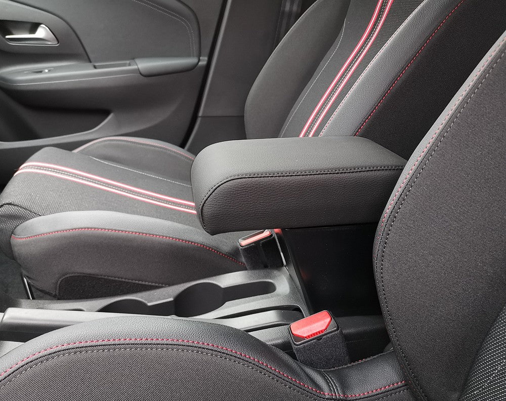 Opel Corsa F (from 2019) - adjustable armrest with storage - invisibile fitting