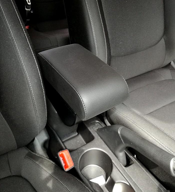 Kia Rio (2017-2023) - adjustable in length armrest with storage - PLUG-IN fitting