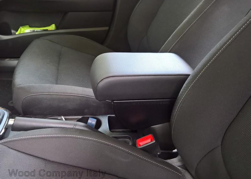 Kia Rio (2017-2023) - adjustable in length armrest with storage - PLUG-IN fitting