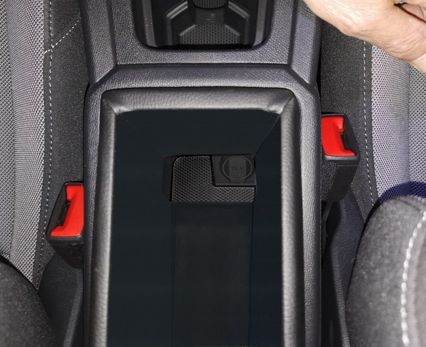 Seat Leon 4° series (from 2020) and Sportstourer - PREMIUM adjustable in length armrest with storage - PLUG-IN fitting