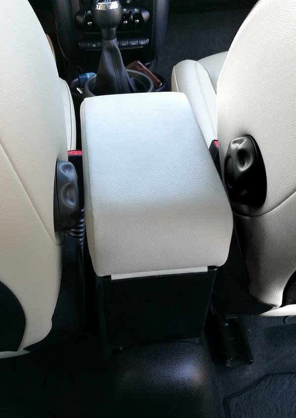 Mini Countryman R60 (2010-2017) - adjustable armrest with storage - invisibile fitting