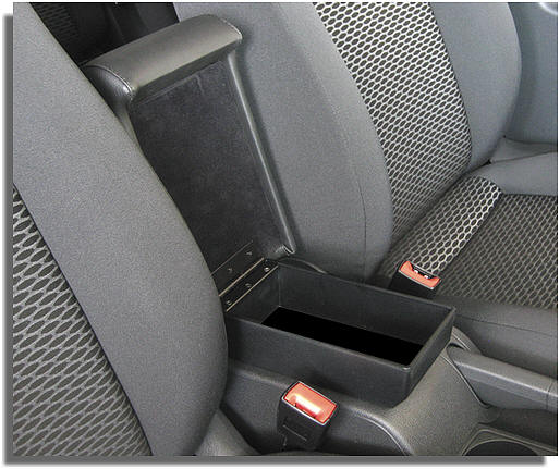 Volkswagen Golf 6 - adjustable armrest with storage - invisibile fitting