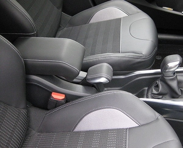 Peugeot 2008 (from 2020&gt;) - length-adjustable armrest with storage compartment - mounting in original points