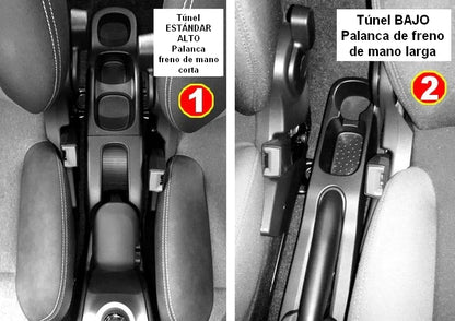 Fiat Panda 2012-2024 y Pandina - apoyabrazos regulable y portaobjetos